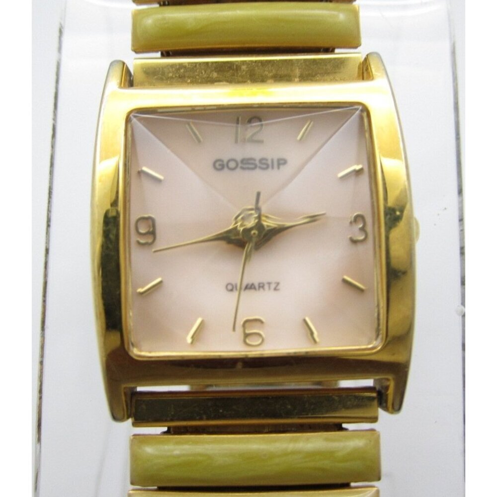 Women Gossip Quartz Analog 25mm Prism Tank Watch (H868) "New Battery"